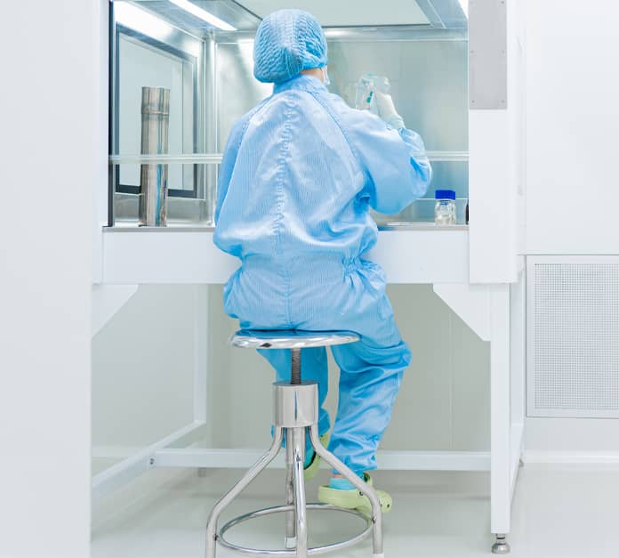 Worker in Cleanroom