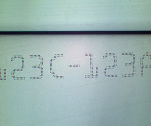 Glass Laser dot marking